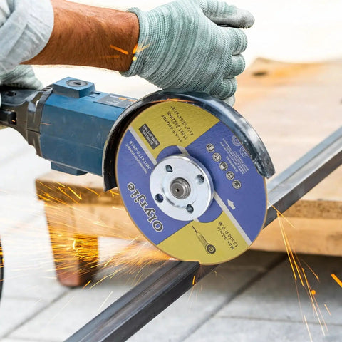 Ten Pack Four And A Half Inch Cut Off Wheels For Angle Grinders Ultra Thin Metal Cutting Discs Designed For Fast Clean Cuts