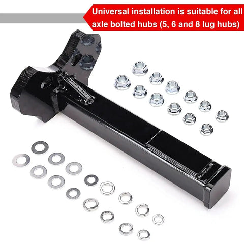 Universal Wheel Bearing Hub Removal Tool For All Axle Bolt Hubs 5 Lug 6 Lug And 8 Lug Safe Shaft Protection with nuts and washers