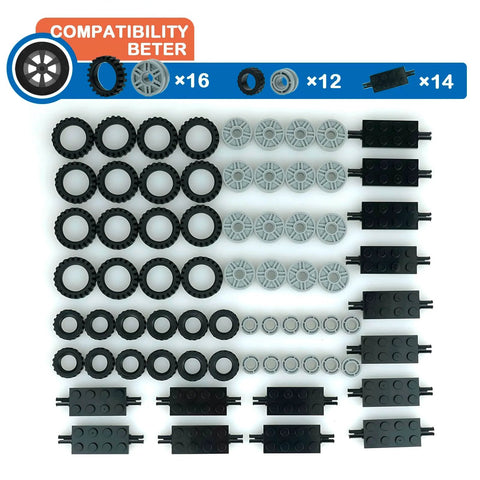 City Car Wheels Tires And Axles Kit Set For Vehicles And Trucks Dope Compatibility With Major Brand Parts Classic Pieces