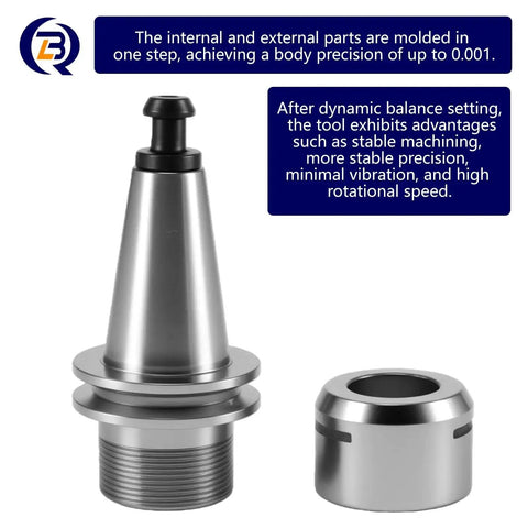 ISO20 ER20 Collet Chuck Holder With G2.0 Balance, High Speed CNC Milling Spindle Tool Holder Set, 40,000 RPM Capable