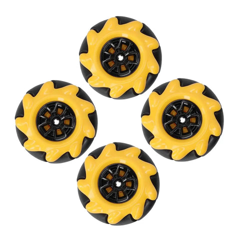 Mecanum Wheel Set For DIY Smart Robot Car Accessories 48mm Four Wheel Drive Wheels With Left Right Translation And 45 Degree Tilt