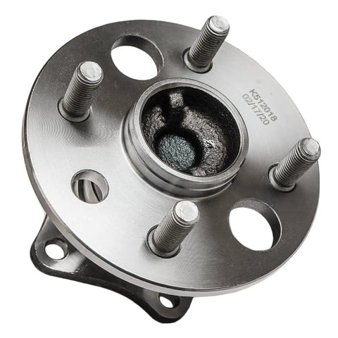 Close-up of All In One Front And Rear Wheel Bearing Hub Assembly Kit For Four Lug Non ABS Fits Toyota Corolla 1993-2002, Chevy Prizm