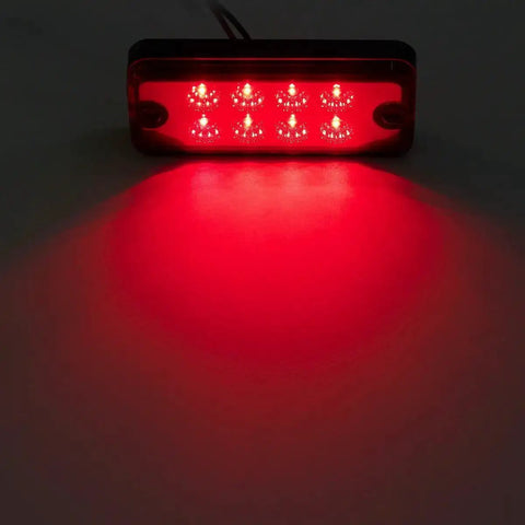 20 Pack 4 Inch LED Rectangular Side Marker Clearance Lights With 8 LEDs Per Light For Your Rig Trailer Truck RV Camper Motorhome Car 12V