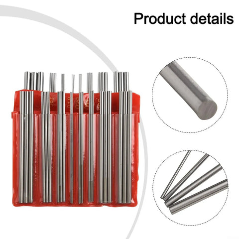 Precision External Thread Measuring Wire Set 48 Piece Kit With 16 Wire Sizes In Stainless Steel For Accurate 3 To 48 TPI And 0.5 To 6 Mm Pitch Measurements Pro Grade showing the stainless steel wires in a holder.