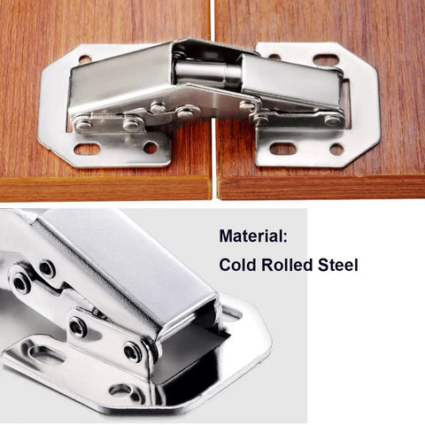 Concealed Kitchen Cabinet Door Hinges Pack of 2, Soft Close 90 Degree with 28mm Cup, Easy to Install, Cold Rolled Steel Material