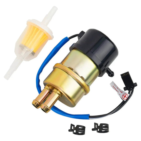 12V Electric Fuel Pump For Honda VT750C Shadow ACE 750 And CBR600F VT1100C3 1987 To 1994, 42 LPH, 1 To 3 PSI with filter and connectors