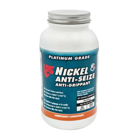 Heavy Duty Nickel Anti Seize Lubricant For Fasteners And Machinery 1 Lb Water Wash Off Resistant Chemically Inert Prevents Seizure Rust And Corrosion Safe With Ammonia Acetylene And Vinyl Monomers Lead Free Copper Free Graphite Color Graphite jar