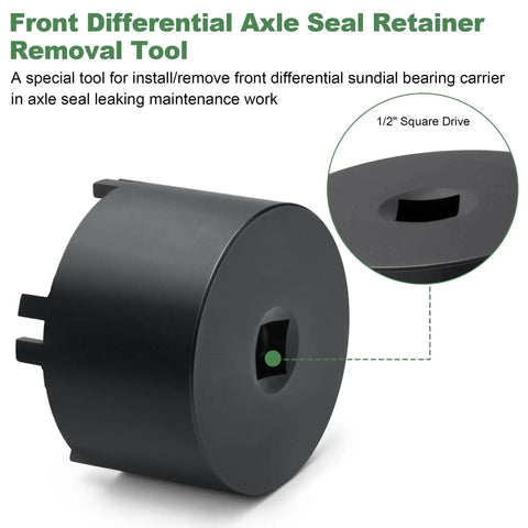 Front Differential Sundial Bearing Carrier Retainer Seal Installer Removal Socket Tool For Subaru Transmission Service 18630AA010