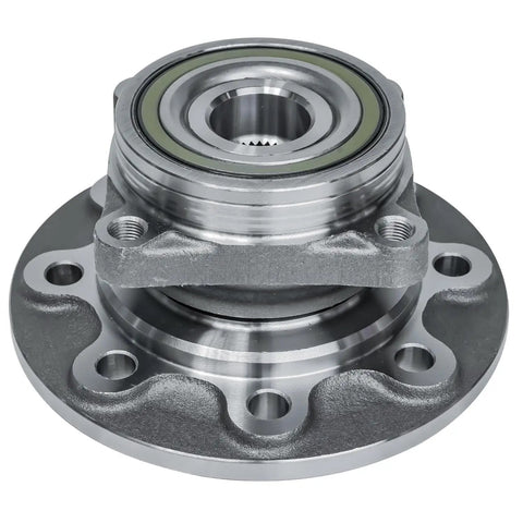 Front Wheel Hub Bearing Assembly Pair For 1994 To 1999 Dodge Ram 2500 4X4 Dana 60 Axle 8 Lug 4 Bolt Square Flange Non ABS Replacement Hubs