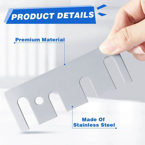 Stainless Steel 16 Gauge Door Hinge Shims 4-1/2 In By 1-5/8 In Hinge Spacer with Coated Finish