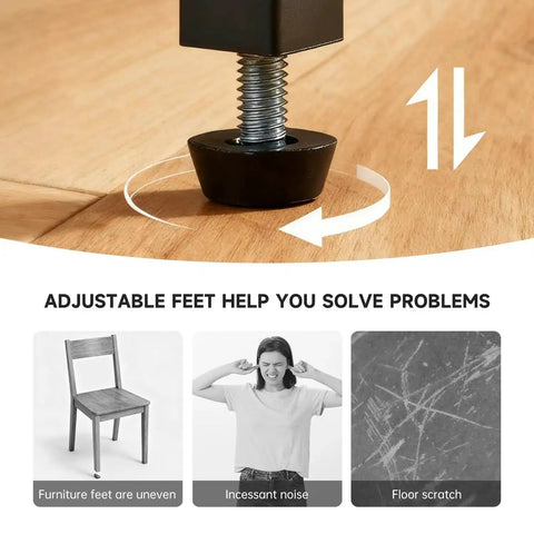 24 Pack Heavy Duty M6 Threaded Furniture Levelers Screw In Adjustable Leveling Feet For Chairs Tables And Cabinets Legs