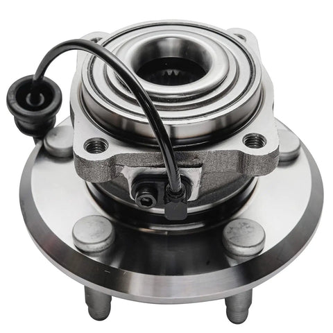 Beefed Up Front And Rear Wheel Hub Bearing Kit With Set Of 24 Chrome Lug Nuts And 2 Socket Keys Included for Chevy Equinox GMC Terrain