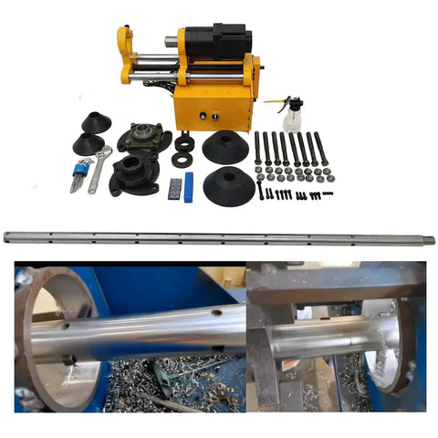 Portable 110V Line Boring Machine For Heavy Machinery And Excavator Repair With A Four Point Nine Foot High Strength Alloy Boring Bar