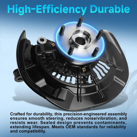 High-efficiency durable steering knuckle and hub assembly for Toyota Highlander 2008-2017 Lexus RX350 RX450h 2010-2015