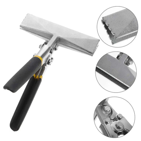6 Inch Hand Seamer Tool For Metal Bending And Flattening Heavy Duty Pro Grade with Ergonomic Double Sided Pitted Handle