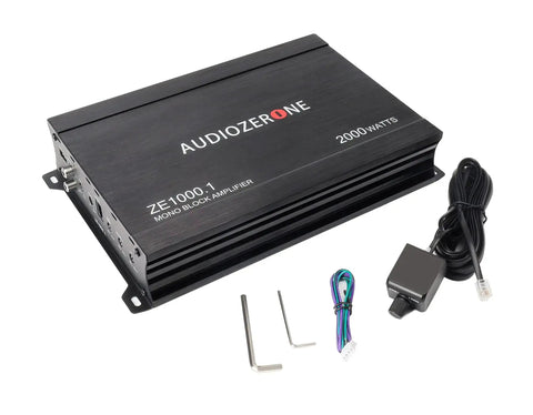 Beast 2000W Monoblock Class D Car Amplifier With One Ohm Stable MOSFET Power and accessories kit