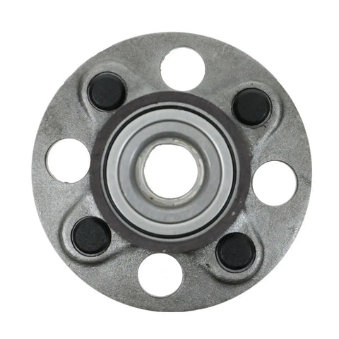 Rear Wheel Bearing And Hub Assembly For Honda Fit 2007 To 2012 And Honda Insight 2010 To 2014 Direct Fit Replacement with bolts visible