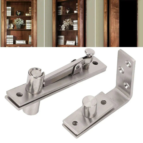 Beefy Heavy Duty Wood Door Pivot Hinge With 300 Lbs Load Bearing Stainless Steel Hidden Door Hinge on display