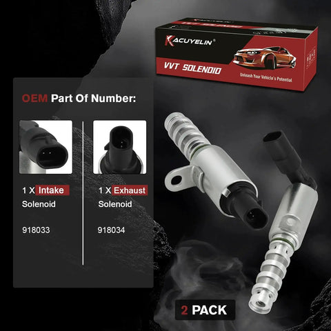 Engine Variable Valve Timing VVT Solenoid Oil Control Valve Replacement, 2 Pack, Compatible with Hyundai Kia 2.0L Engines Display