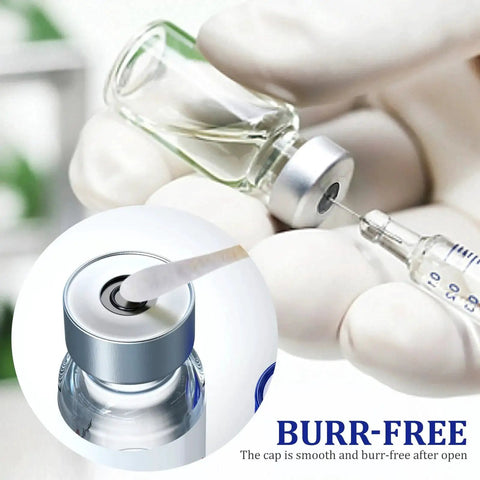 Sterile 50ml Borosilicate Glass Vials With Self Healing Injection Port And Aluminum Cap 6 Pack Individually Packed For Lab Use