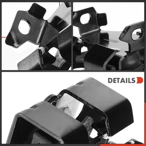 Close-up of Chevrolet Blazer S10 GMC Jimmy Sonoma Isuzu Hombre Oldsmobile Bravada Two Piece Front Left And Right Engine Mounts V6 4.3L Replacement Direct Fit Heavy Duty Auto Parts For 1996 To 2005 1996 To 2004 1997 To 2000 1996 To 2001