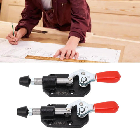2 Pack Toggle Clamp With 20mm Stroke Quick Release Push Pull Action Grab And Go Hand Tool For Woodworking Jigs And Fixtures
