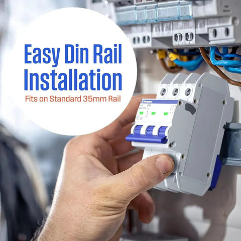Installing UL 489 AC Miniature Circuit Breaker 3 Amp 3 Pole C Curve For 480Y 277V AC 10kA SCCR Thermal Magnetic Trip