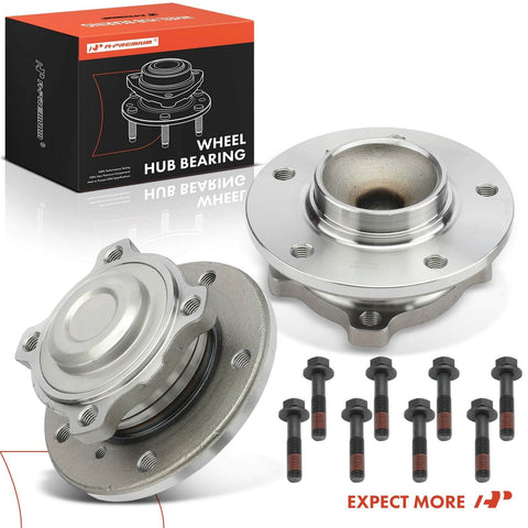 2 Pack Front Wheel Bearing And Hub Assembly For BMW RWD 2006-2016 With 8 Bolts Compatible With 323i 325Ci 325i 328i