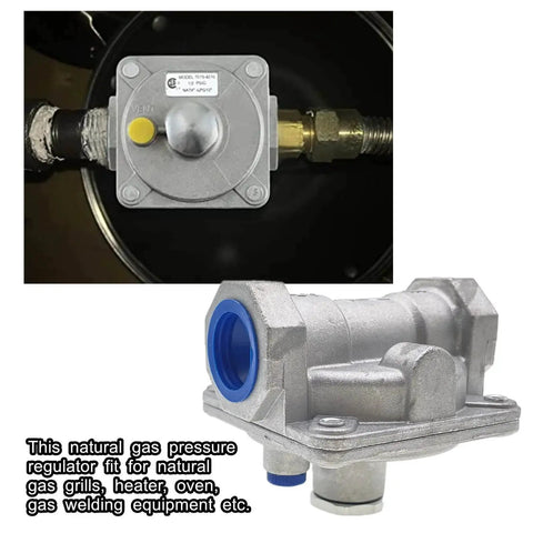 Natural Gas Pressure Regulator For Grill And Stove Lines With Three Quarter Inch FNPT Inlet, One Half Psi Inlet Pressure
