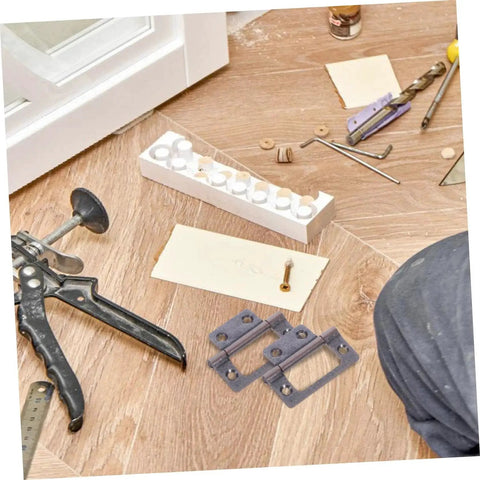 Heavy Duty Quiet Door Hinges For Cabinets And Closets 10 Pack Thickened Steel With High Load Capacity And Adjustable Alignment