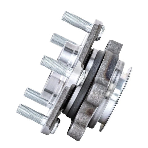 Side view of Front Wheel Bearing And Hub Assembly With ABS Direct Fit For Nissan Sentra 2013 Through 2019 Leaf 2013 5 Lug Replacement Kit