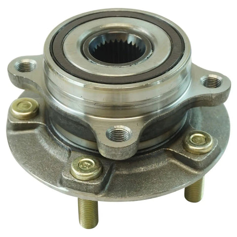 Close-up of Front Wheel Bearing And Hub Assembly Set For 09 15 Mitsubishi Lancer Models Ralliart Evo MR GSR SE 2 Piece Front Left And Right