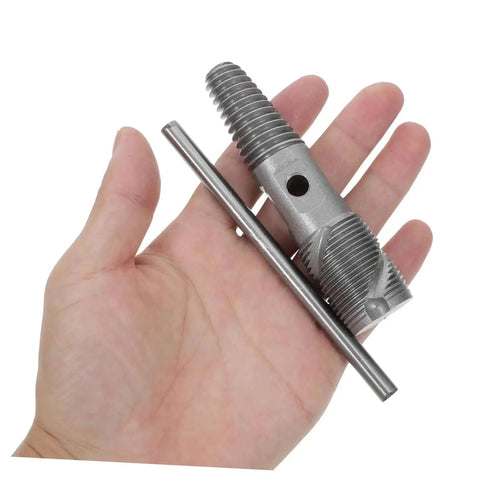 Hand holding Double Head Screw Extractor Set For Stripped Screws And Broken Water Pipes Great For Quick Home Repairs Wrench Tool