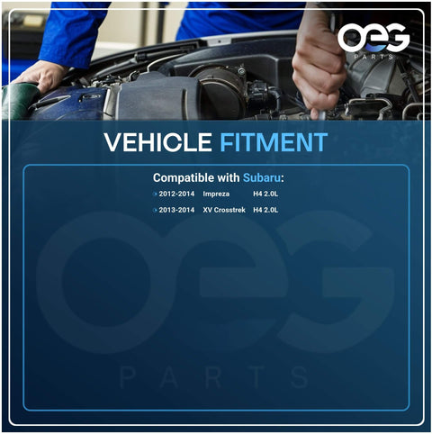 Mechanic installing 110 Amp 12V Alternator Replacement For Subaru Impreza 2.0L H4 2012-2014 And XV Crosstrek 2.0L 2013-2014