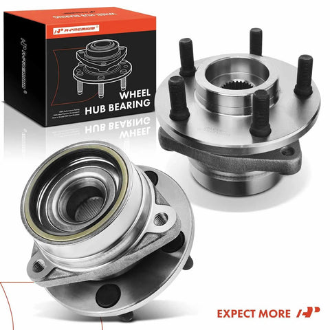Two Pack Front Wheel Bearing Hub Assembly For Jeep Wrangler 1987-1989 Cherokee 1984-1989 And Comanche 1986-1989