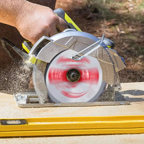 Heavy Duty Five And A Half Inch Circular Saw Blades With Ten Millimeter Arbor For Wood Plastic And Composite Materials, in use