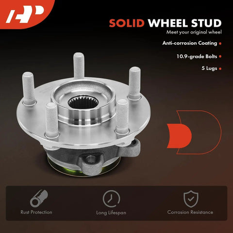 Front Wheel Bearing And Hub Assembly For Nissan Rogue 2008-2013 And Rogue Select 2014-2015 And Sentra 2007-2012 2.5L 5-Lug
