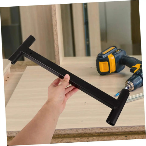 Heavy Duty Hinge Adjustment Tool For Commercial Doors With A Long Handle Wrench HOLIDYOYO Steel Construction shown in hand