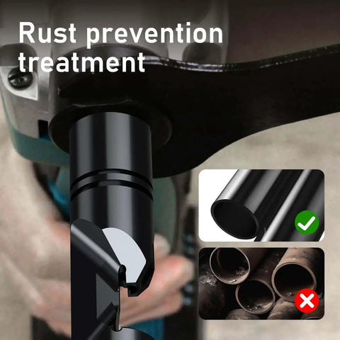 Die Holder For Electric Nibblers Heavy Duty Durable Replacement Part With Precise Fit showing rust prevention treatment demonstration