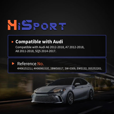 HiSport front disc brake pad wear sensor kit for Audi A6/A7/A8/SQ5, 2 pcs