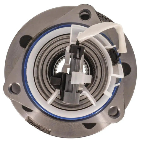 Front view of Front Hub Bearing Assembly For 2005-2011 Cadillac STS 5-Lug Without ABS Bolt-On Direct Fit 30-Spline Ball Bearing