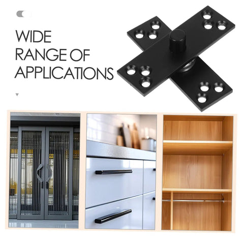360 Degree Hidden Door Hinge Rotating Stainless Steel Pivot Hinge For Concealed Doors, versatile use in cabinets and wardrobes