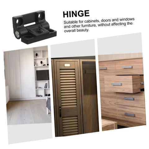Plastic Cabinet Door Hinges Black Adjustable Torque Friction Positioning Stop Folding For Kitchen Bathroom Office Desks