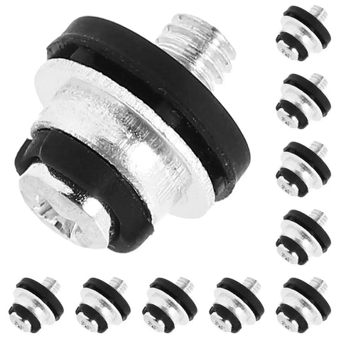 10 Pack M3 8x8.7mm Black Hard Drive Screws for Laptop and Desktop Repair, miniature PC mounting screws with shock-absorbing ring