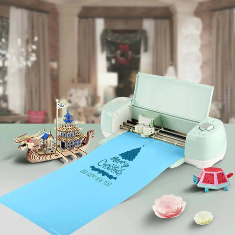 Cricut machine using 12x24 Cutting Mats For Cricut Explore One, Air, Air 2, And Maker With WORKLION Adhesive Variety Pack.