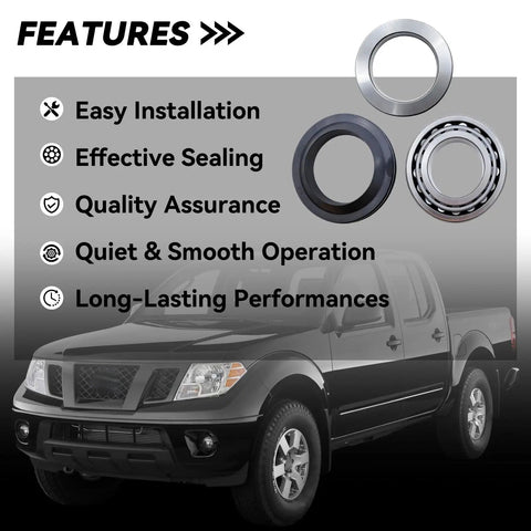 Rear Axle Bearing Inner Spacer Oil Seal Kit For Nissan Titan 2004-2007, Frontier 2005-2017, Xterra 2006-2015 with features
