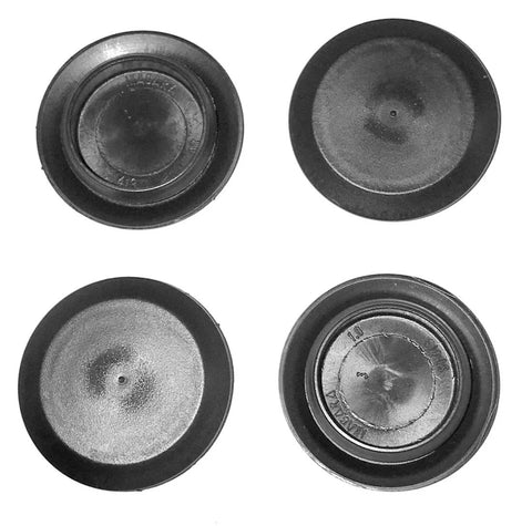 1 Inch Flush Mount Black Hole Plugs With Plastic And Metal Body Pack Of 10 For 1 Inch Holes In Panels Enclosures And Machinery