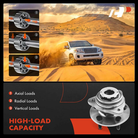 Front Wheel Bearing And Hub Assembly For Ford Ranger And Mazda B3000 B4000 1998 1999 2000 5 Lug Wheels 4WD And 2WD