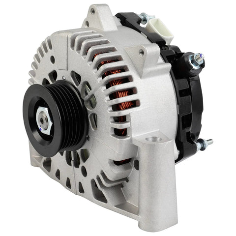 Drop In 130 Amp 12 Volt Alternator Replacement Fits Ford Escape 2005 2006 2007 Mazda Tribute 2005 2006 Mercury Mariner 2005 2007 Three Liter V6 CW Pulley High Output Ready To Install