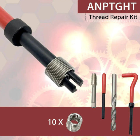 M12x1.25 Thread Repair Kit With Helicoil Inserts Taps And HSS Drill Bits Ideal Auto Repair Hand Tool Set